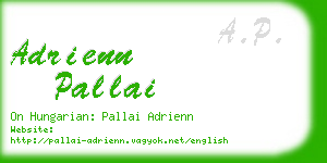 adrienn pallai business card